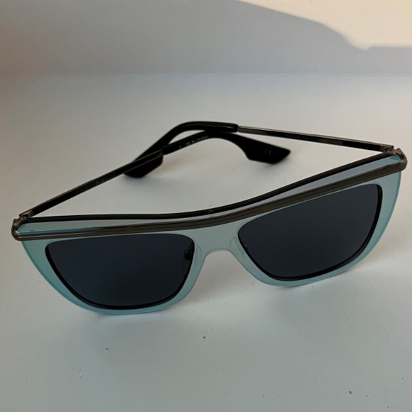MCQ by Alexander McQueen Gray metallic silver frame sunglasses main image 8